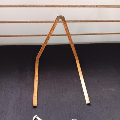 FOLDING MEASURE, KEYCHAIN, SLIDING RULER, BOTTLE OPENER & TABLE LIGHTER