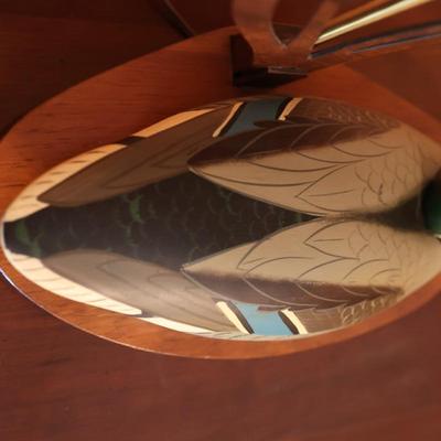 Wood Mallard Decoy Table Lamp
