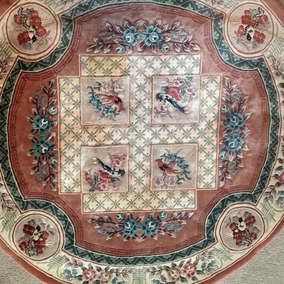 Hand Woven Area Rug 6 Foot Round