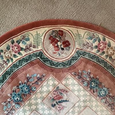 Hand Woven Area Rug 6 Foot Round