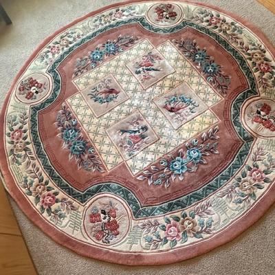 Hand Woven Area Rug 6 Foot Round