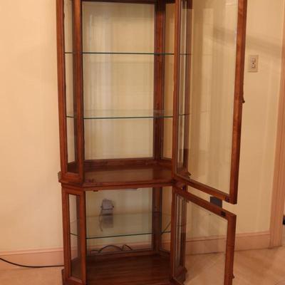 Illuminated Curio Cabinet