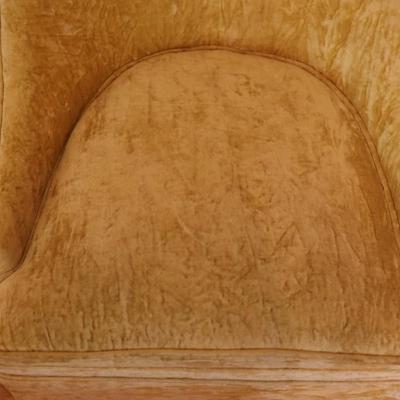 Velvet Yellow Casual Chair (See Details)