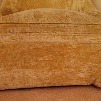 Velvet Yellow Casual Chair (See Details)