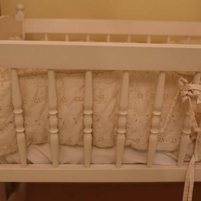Vintage Wood Swinging Cradle
