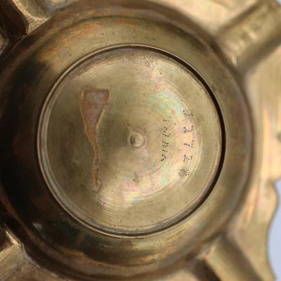 Brass Ashtray and Silent Butler, India