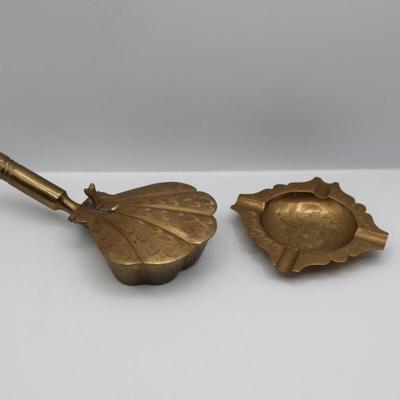 Brass Ashtray and Silent Butler, India