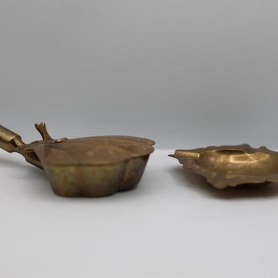 Brass Ashtray and Silent Butler, India