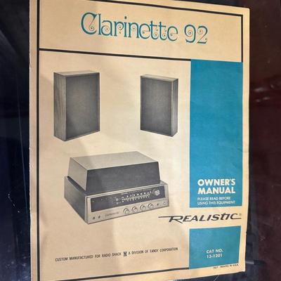 Realistic Clarinette 92 Record Player