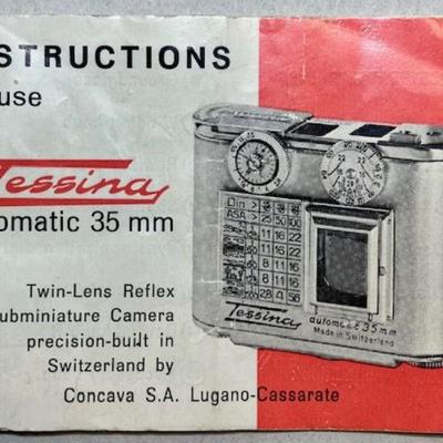 Vintage Tessina Spy Camera World's Smallest 35 mm Camera