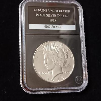1935 UNC PEACE SILVER DOLLAR