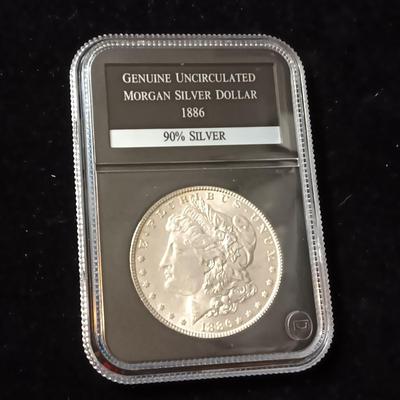 1886 UNC MORGAN SILVER DOLLAR