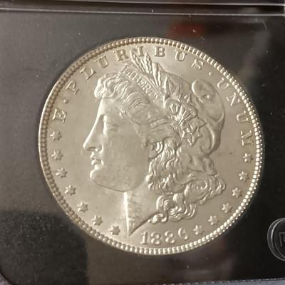 1886 UNC MORGAN SILVER DOLLAR