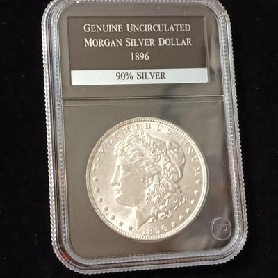 1896 UNC MORGAN SILVER DOLLAR