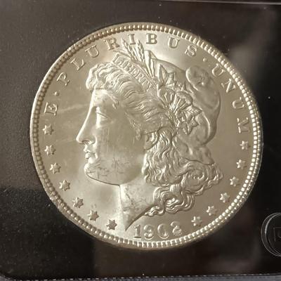 1902 UNC MORGAN SILVER DOLLAR