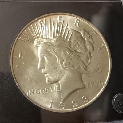 1923 UNC PEACE SILVER DOLLAR
