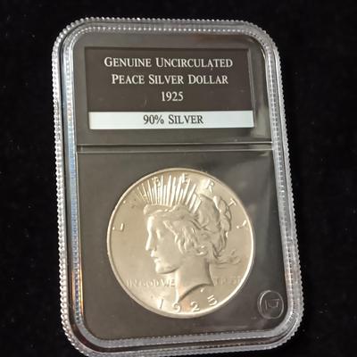 1925 UNC PEACE SILVER DOLLAR