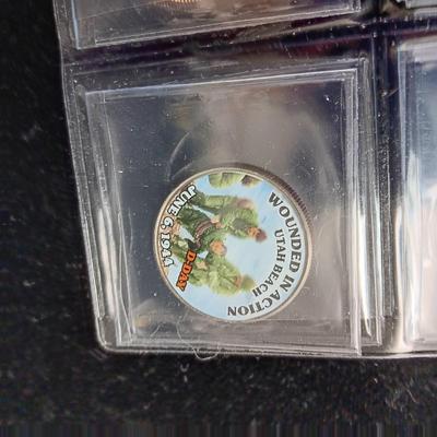 12 WORLD WAR II COLORIZED KENNEDY HALF DOLLARS