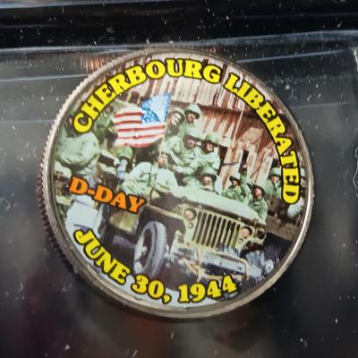 12 WORLD WAR II COLORIZED KENNEDY HALF DOLLARS