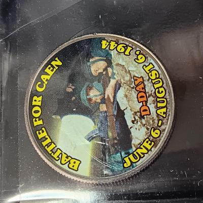 12 WORLD WAR II COLORIZED KENNEDY HALF DOLLARS