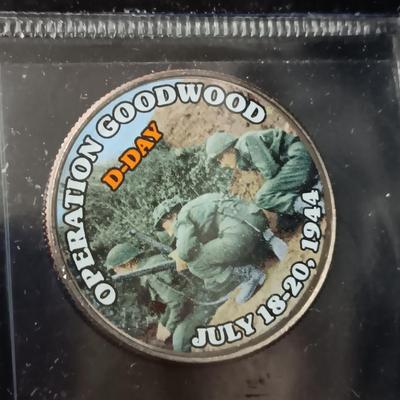 12 WORLD WAR II COLORIZED KENNEDY HALF DOLLARS