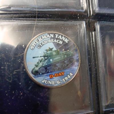 12 WORLD WAR II COLORIZED KENNEDY HALF DOLLARS