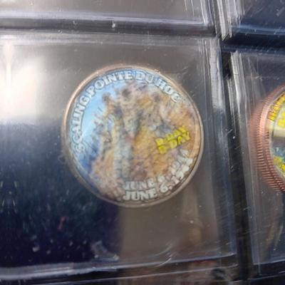 12 WORLD WAR II COLORIZED KENNEDY HALF DOLLARS