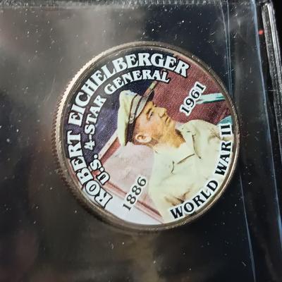 12 WORLD WAR II COLORIZED KENNEDY HALF DOLLARS