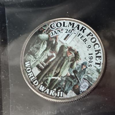 12 WORLD WAR II COLORIZED KENNEDY HALF DOLLARS