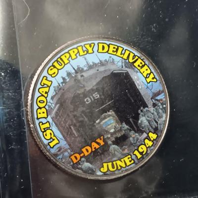12 WORLD WAR II COLORIZED KENNEDY HALF DOLLARS
