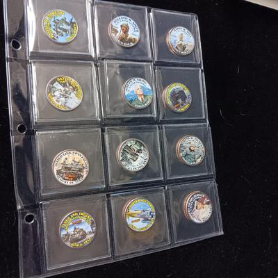 12 WORLD WAR II COLORIZED KENNEDY HALF DOLLARS
