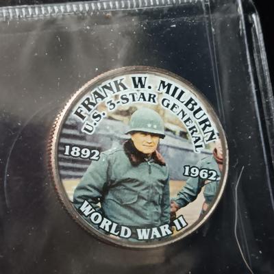 12 WORLD WAR II COLORIZED KENNEDY HALF DOLLARS