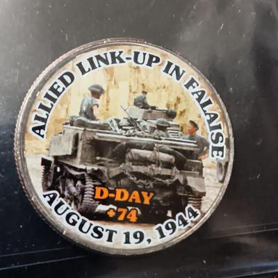 12 WORLD WAR II COLORIZED KENNEDY HALF DOLLARS