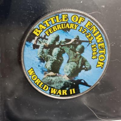 12 WORLD WAR II COLORIZED KENNEDY HALF DOLLARS