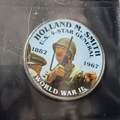 12 WORLD WAR II COLORIZED KENNEDY HALF DOLLARS