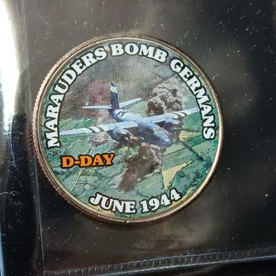 12 WORLD WAR II COLORIZED KENNEDY HALF DOLLARS