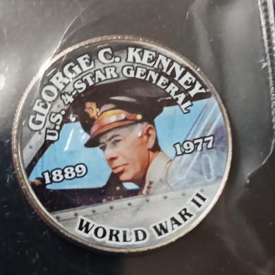 12 WORLD WAR II COLORIZED KENNEDY HALF DOLLARS