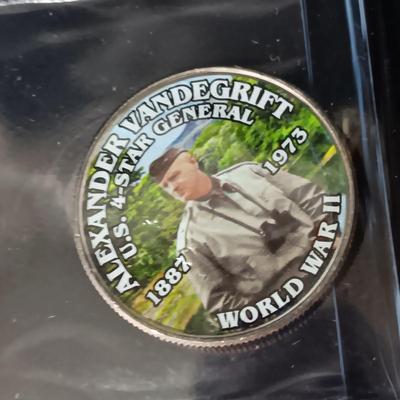 12 WORLD WAR II COLORIZED KENNEDY HALF DOLLARS