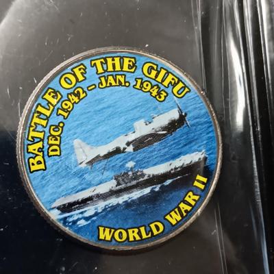 12 WORLD WAR II COLORIZED KENNEDY HALF DOLLARS