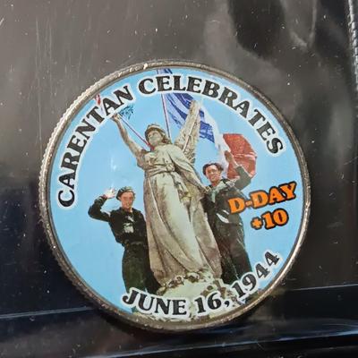 12 WORLD WAR II COLORIZED KENNEDY HALF DOLLARS
