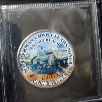 12 WORLD WAR II COLORIZED KENNEDY HALF DOLLARS