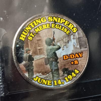 12 WORLD WAR II COLORIZED KENNEDY HALF DOLLARS