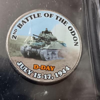 12 WORLD WAR II COLORIZED KENNEDY HALF DOLLARS