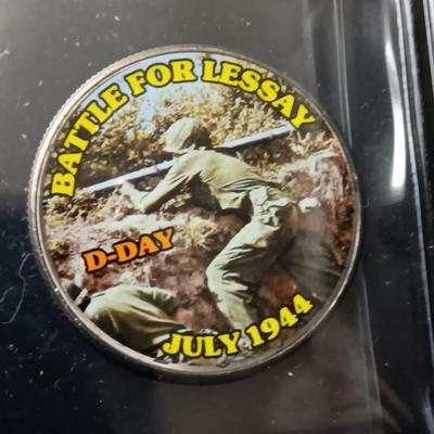 12 WORLD WAR II COLORIZED KENNEDY HALF DOLLARS