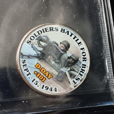 12 WORLD WAR II COLORIZED KENNEDY HALF DOLLARS