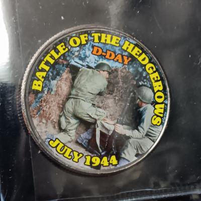 12 WORLD WAR II COLORIZED KENNEDY HALF DOLLARS