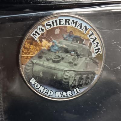 12 WORLD WAR II COLORIZED KENNEDY HALF DOLLARS