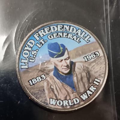 12 WORLD WAR II COLORIZED KENNEDY HALF DOLLARS