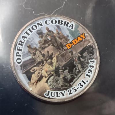 12 WORLD WAR II COLORIZED KENNEDY HALF DOLLARS
