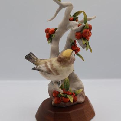 CYBIS Kinglets on Pyracantha Porcelain Figurine